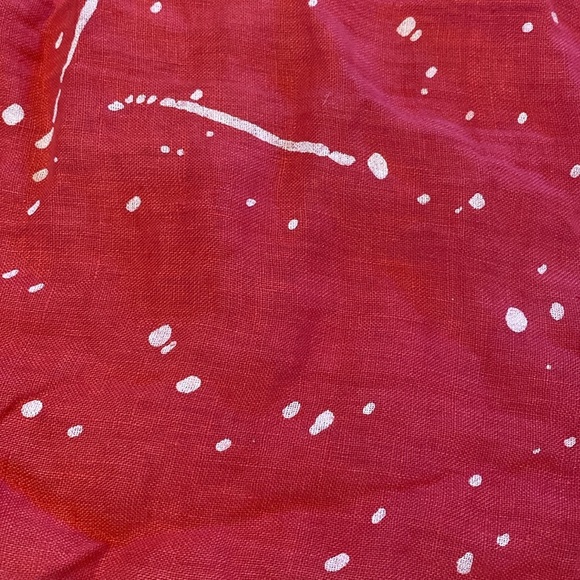 Linen Made in Italy Shift w Pockets Dress Pink & White Size SMALL - Picture 2 of 9